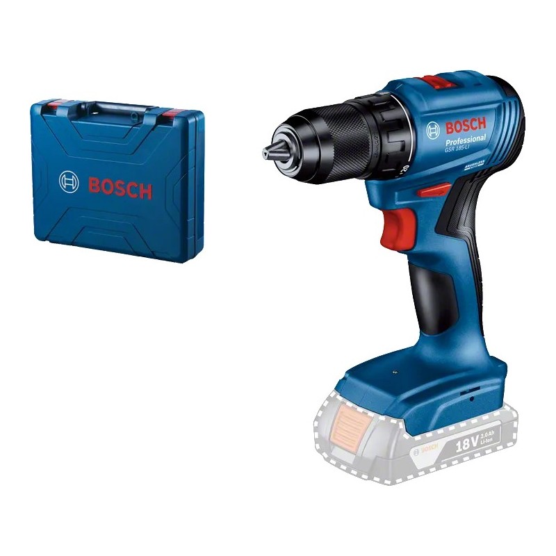 Bosch Profesyonel GSR 185-LI Akülü Delme Vidalama SOLO (Akü ve Şarj yoktur) - 06019K3003