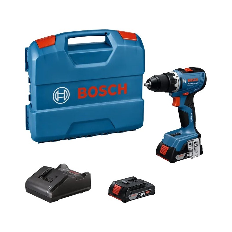 Bosch Profesyonel GSR 18V-65 Akülü Vidalama Makinesi 2x2 Ah - 06019N3000