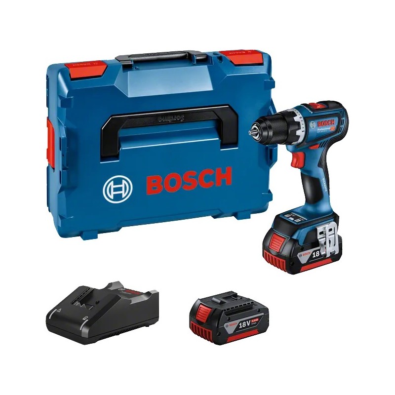 Bosch Profesyonel GSR 18V-90 C Vidalama Makinesi 2x5 Ah - 06019K6006