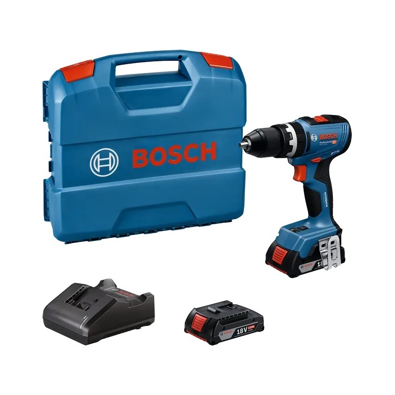 Bosch Profesyonel GSB 18V-65 ( 2x2 AH) Akülü Darbeli Matkap- 06019N3100