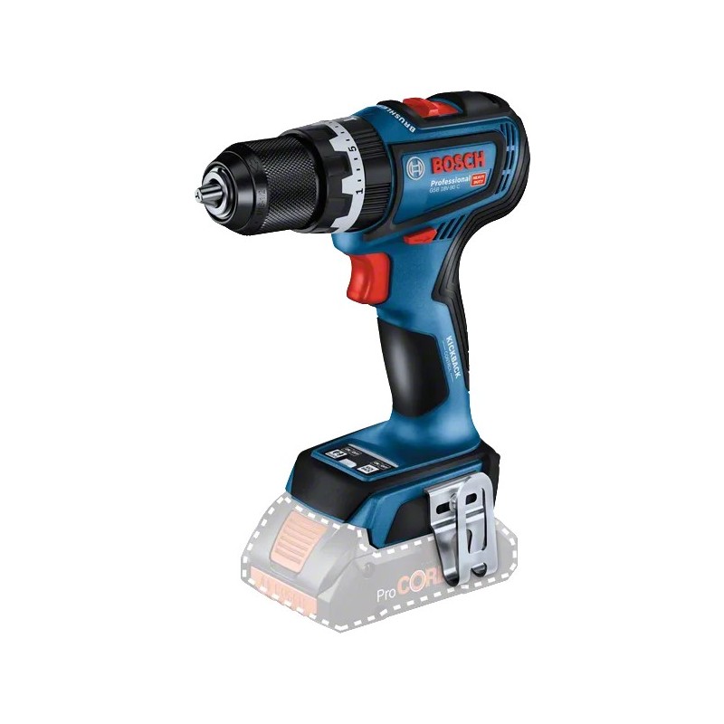Bosch Profesyonel GSB 18V-90 C Akülü Darbeli Vidalama SOLO (Akü ve şarj yoktur) - 06019K6100